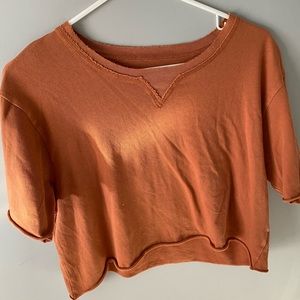 Orange cropped top